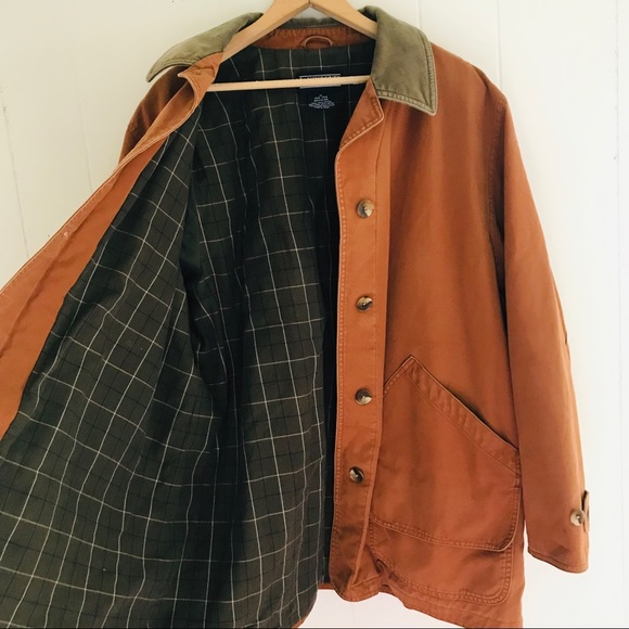Vintage Lands End Canvas Barn Jacket Chore Coat - Picture 3 of 8